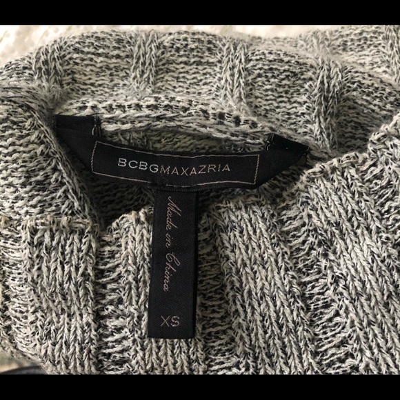 BCBGMaxAzria Grey Tweed Side Leather Lace Up Dress - Picture 4 of 4